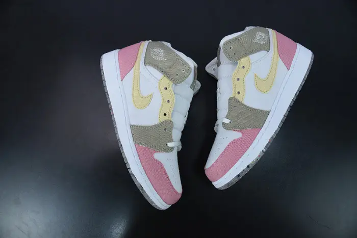 Air Jordan 1 Mid GS Pastel Grind 