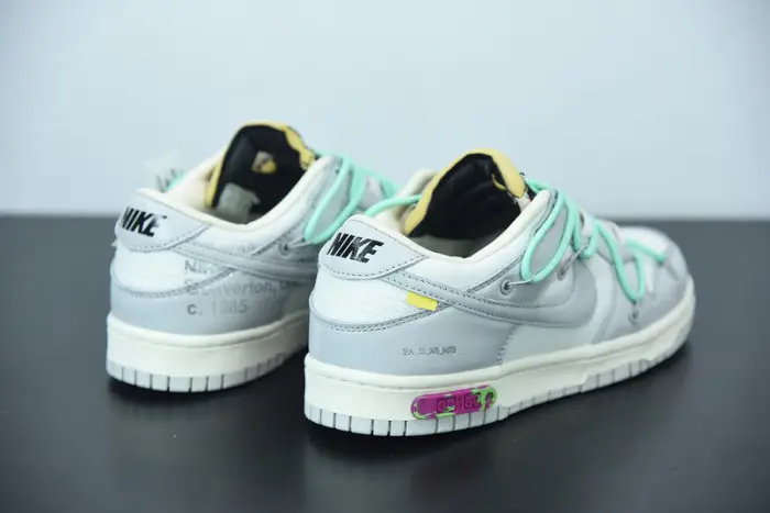 OFW x Nike SB Dunk Low 04 of 50 OW White Grey Green 