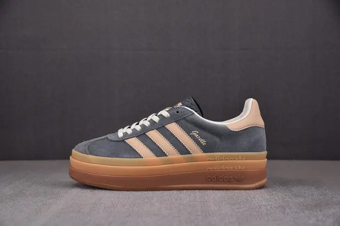 Adidas Women's Gazelle Bold Shoes 'Grey Magic Biege' - 
