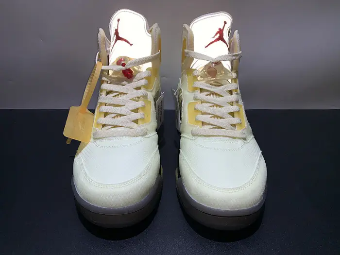 Off-White x Air Jordan 5 SP 'Sail' - DH8565 