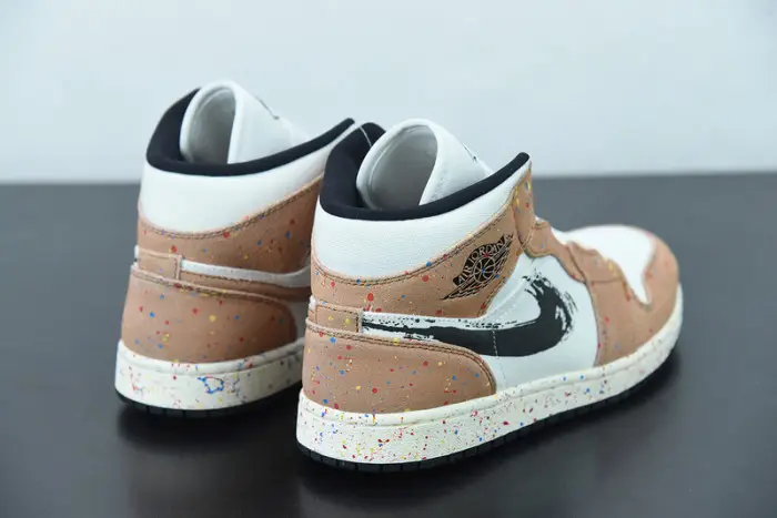 Air Jordan 1 Mid SE 'Brushstroke Paint Splatter 