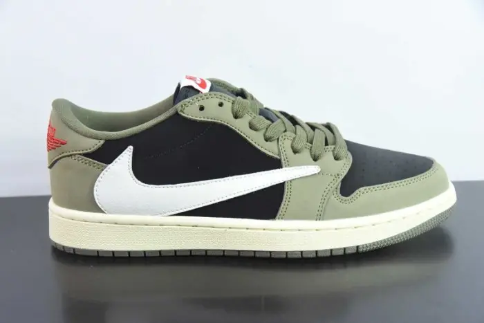 TRAVIS SCOTT AIR JORDAN 1 LOW OG BLACK OLIVE 