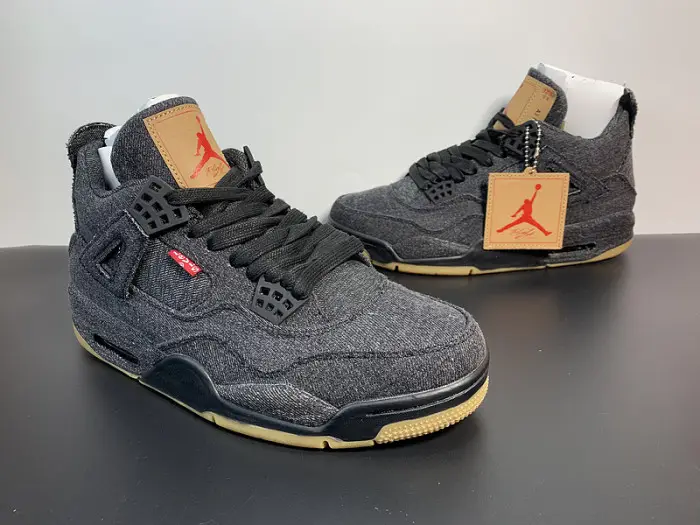 Levi's x Air Jordan 4 Retro 'Black Denim' 