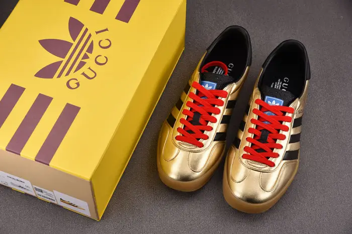 Gucci x Adidas Originals Gazelle 'Metallic Gold' 