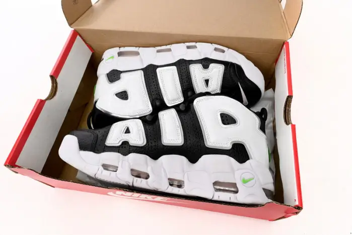 Nike Air More Uptempo Black White Green 