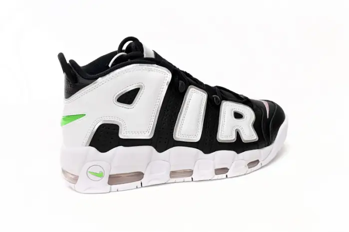Nike Air More Uptempo Black White Green 