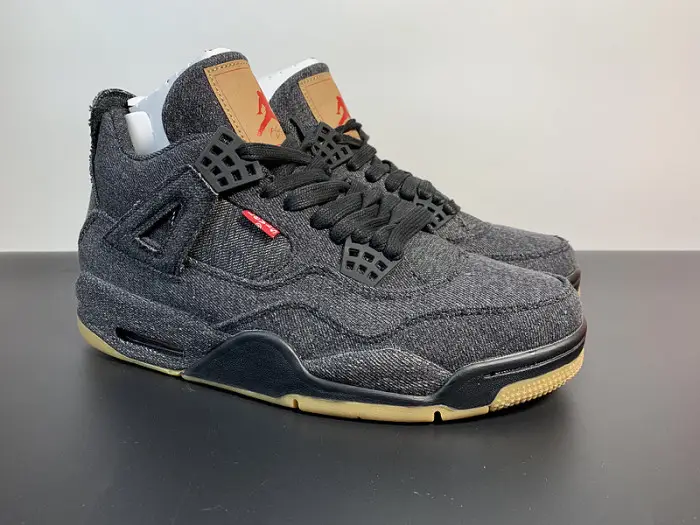 Levi's x Air Jordan 4 Retro 'Black Denim' 