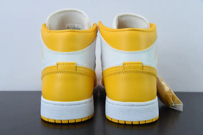Jordan 1 Mid White University Gold (Women's) - 