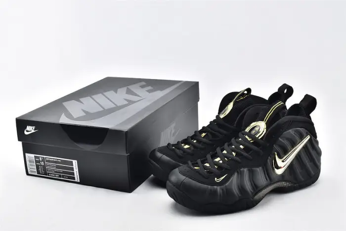 Nike Air Foamposite Pro Black Metallic Gold 