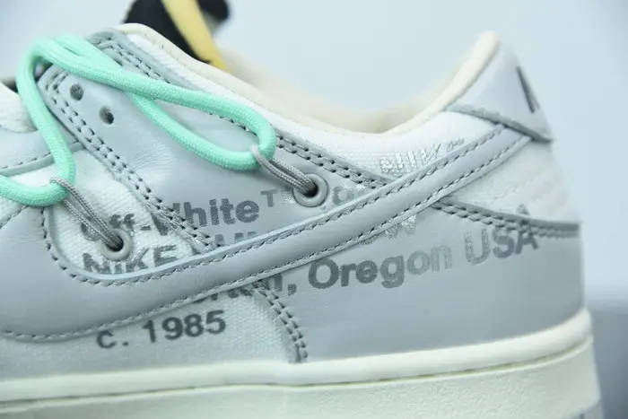 OFW x Nike SB Dunk Low 04 of 50 OW White Grey Green 