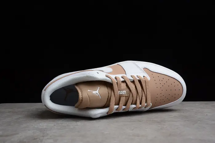 Air Jordan 1 Low Tan White 