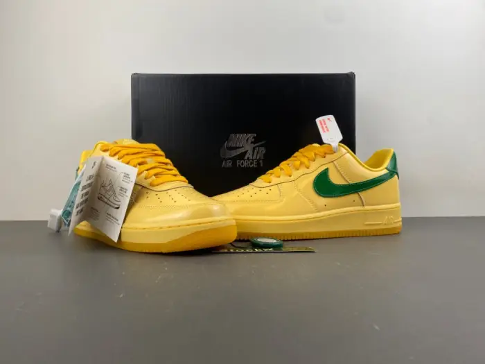 Nike Air Force 1 Low Patent Leather Topaz Gold 
