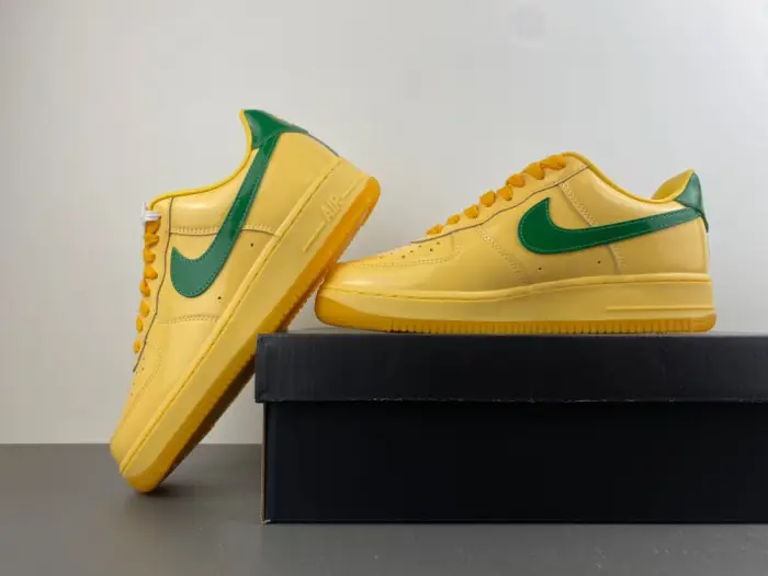 Nike Air Force 1 Low Patent Leather Topaz Gold 
