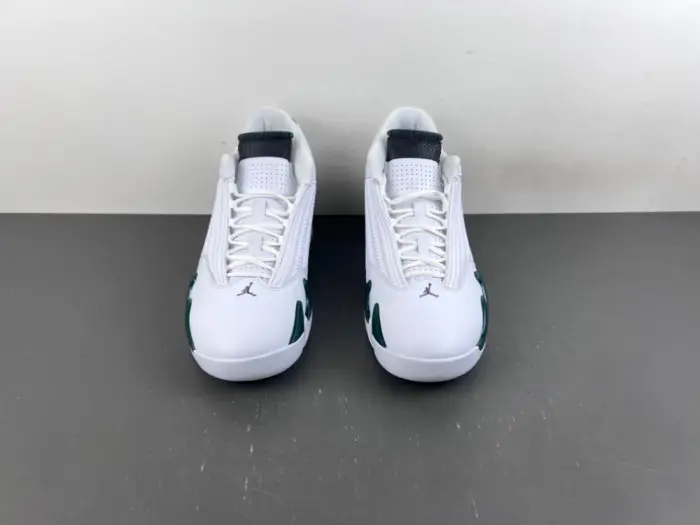 Air Jordan 14 Retro White Forest Green 