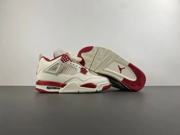 Air Jordan 4 Retro Pale Ivory Sierra Red  FDC967