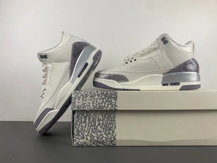 Air Jordan 3 Retro Sail Cement Grey 